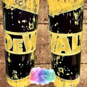 Men’s tools custom stainless steel tumbler w straw